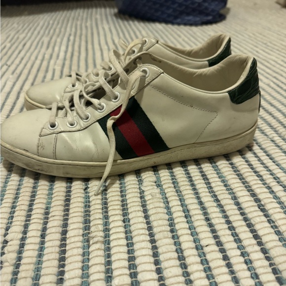 GUCCI WOMENS ACE LOWTOP SNEAKER- EU 37 1/2 - Picture 6 of 10